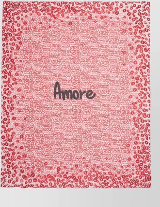 Faliero Sarti lips printed stole