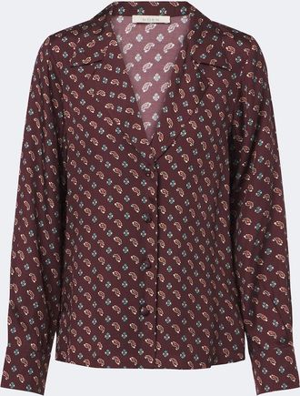 D&ocirc;en D&ocirc;en Blusa Rania in misto seta con stampa paisley