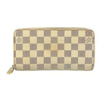 Louis Vuitton Pre-owned Wallets, female, White, Size: ONE SIZE Pre-owned Damier Azur Zippy Wallet