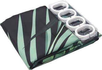 OEM Cortina De Ducha Verde Con Estampado Moderno De Plantas Naturales, Cortinas De Ba&ntilde;o Impermeables De Poli&eacute;ster