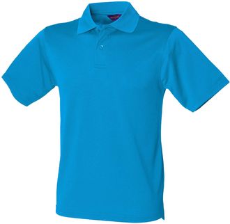 Henbury Coolplus Polo Shirt Colour:Sapphire Blue Size:L