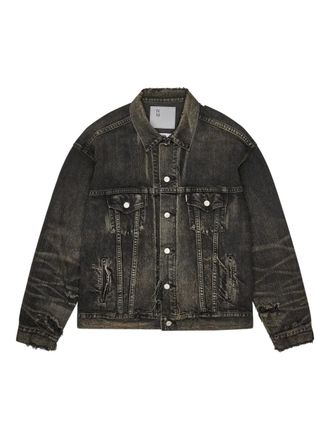 Junya Watanabe distressed jacket - men - Cotton - L - Grey