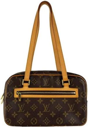 Louis Vuitton Pre-owned Monogram Shoulder Bag - Dames - Vintage Schoudertas - Bruin - ONE Size - Vintage