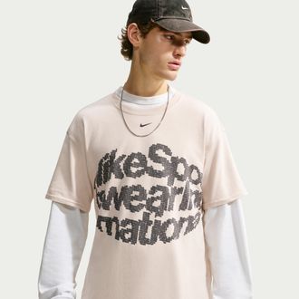 Nike Mens Nike Sportswear T-Shirt in Brown | JA0088-104