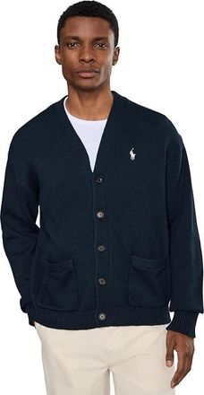 Polo Ralph Lauren Relaxed Fit Cotton Cardigan Mens Sweater Hunter Navy : 2XL