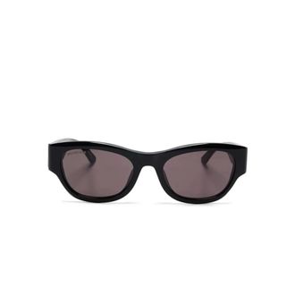 Balenciaga Bb0389Sk Zonnebril - unisex - Accessoires - Zwart - Maat: 55 MM Nylon