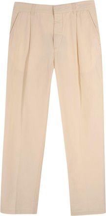 Orlebar Brown Cream Cotton Tailored Trousers Size M