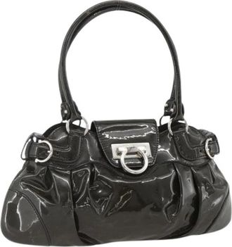 Ferragamo Pre-owned Handbags, female, Black, Size: ONE SIZE Pre-owned Hand Bag