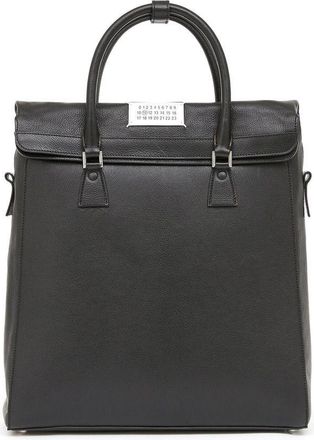 Maison Margiela 5AC leather backpack - men - Goat Skin/Polyester - One Size - Black