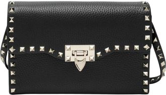 Valentino Garavani Rockstud Small Shoulder Bag - Dames - Schoudertassen - Zwart - ONE Size - Leer - Tassen