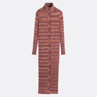 La Redoute Collections Gestreepte trui-jurk, lang, lange mouwen