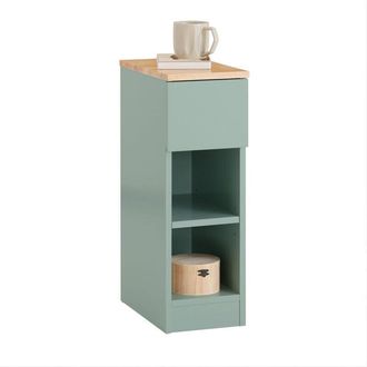 SoBuy Fbt111-gr Mesita De Noche Con 1 Caj&oacute;n Verde 20 X 35 X 61 Cm - Sobuy