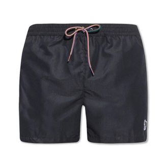 Paul Smith Beachwear, male, Black, Size: S Zebra Logo Swim Shorts
