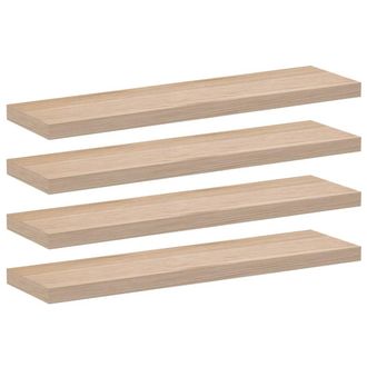vidaXL Vidaxl - Estantes Flotantes 4 Uds Madera De Ingenier&iacute;a 90x23,5x4 Cm