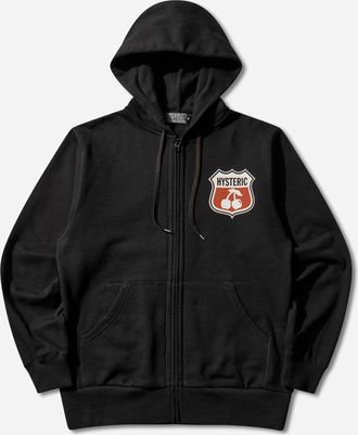 Hysteric Glamour Men s Hysteric Cherry Zip Hoodie Black