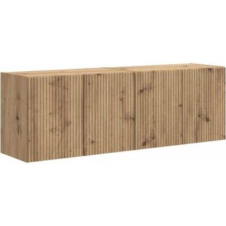vidaXL vidaXL Mobile TV da parete 2 pcs Rovere artigianale 59,5 x 31 x 40 cm