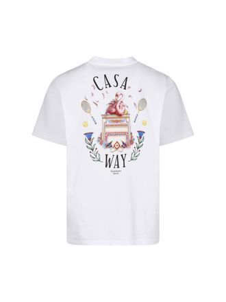 Casablanca Mens T-Shirts And Polos White Organic Cotton