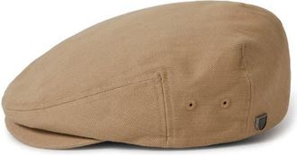 Brixton Hooligan Herringbone Driving Cap in Khaki/Sand Herringbone at Nordstrom, Size X-Small