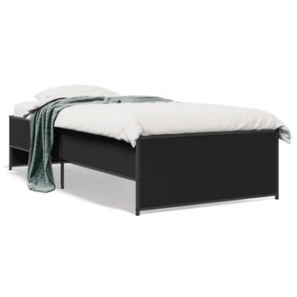 Berkfield Home Bed Frame without Mattress Black 90x190 cm Single