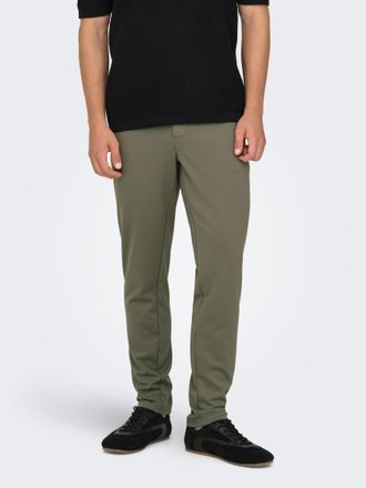 Only & Sons Chinohose ONLY & SONS ONSMARK SLIM GW 0209 PANT NOOS, Herren, Gr. 30, L&auml;nge 30, bungee cord, Web, Obermaterial: 68% Viskose, 29% Polyester, 3% Elastha