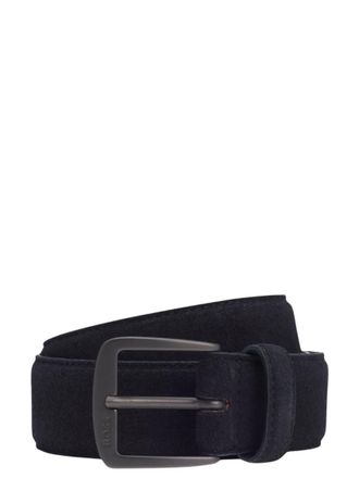 HUGO BOSS Navy Blue Textured Belt