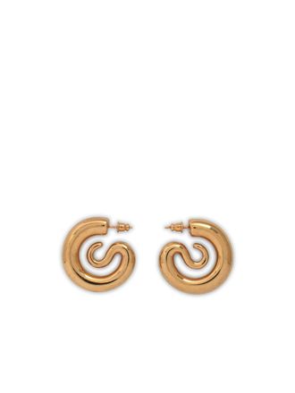 Panconesi Gold Serpent Hoops Small Earrings