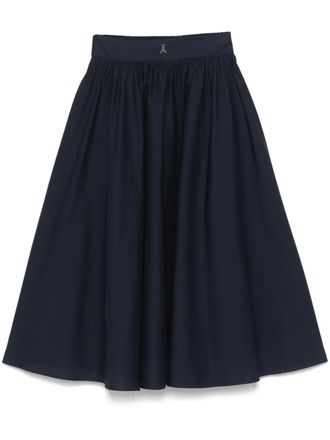 Patrizia Pepe poplin midi skirt - Blue