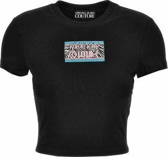 Versace Jeans Couture T-shirts en Polos - Dames - T-shirts - Zwart - XS - Tops