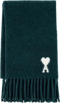 Ami De Coeur Sjaal - unisex - Accessoires - Groen - Maat: ONE Size Wol