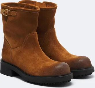 Versace Suede ankle boots