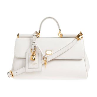Dolce & Gabbana Dames, Tassen, Wit, Maat: ONE Size Katoen