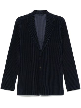 Homme Pliss&eacute; Issey Miyake Blazer plissettato - Blu