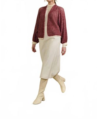 Sita Murt/ Batwing Sleeve Jacket In Maroon