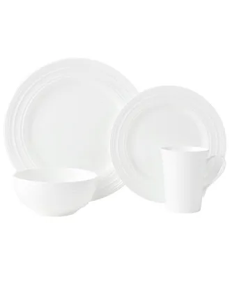 Mikasa Ciara 16Pc Lightweight Chip-Resistant Bone China Dinnerware Set, Service For 4