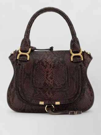 Chlo&eacute; small leather marcie shoulder bag top handle