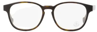 Moncler Oval Acetate Eyeglasses - Brown