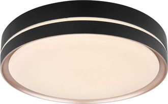 Globo Lighting Plafón - Manni - negro - metal - ø 39cm - led - 41759-24 - Globo