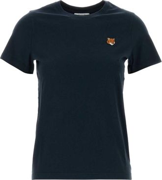 Maison Kitsuné Navy Blue Cotton T-shirt