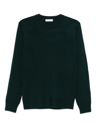 KANGRA crew-neck knit sweater - Green