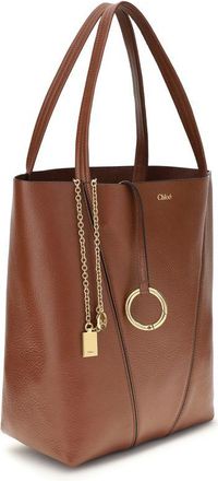 Chlo&eacute; Womens Brown Calf Leather Bos Taurus Shoulder Bag