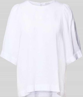 Seidensticker Seidensticker Regular Fit Leinenblusenshirt mit 1/2-Arm in Weiss, Gr&ouml;&szlig;e 36