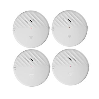 OEM Alarma Para Puertas Y Ventanas Con Sensor De Vibraci&oacute;n, Color Blanco, Paquete De 4 Unidades, 125 Db, Detector De Intrusos Delgado Y Compacto Con Indic