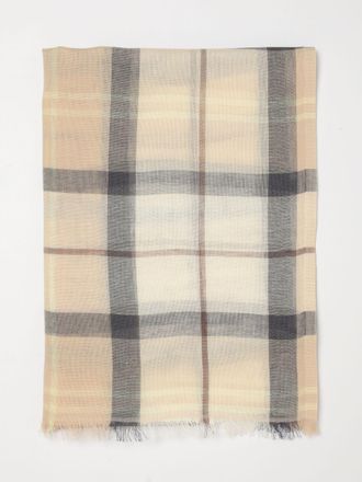 Barbour Sciarpa Barbour in cotone e lino check