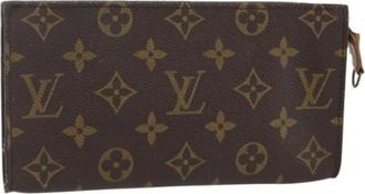 Louis Vuitton Pre-owned Clutches, female, Brown, Size: ONE SIZE Pre-owned Canvas Clutch