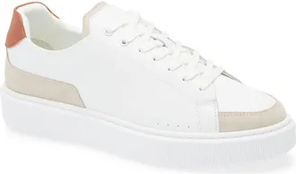BOSS Colyn Derby Sneaker in White/Brown at Nordstrom Rack, Size 11Us / 10Uk