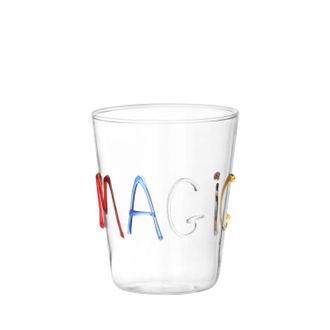 KASANOVA Bicchiere scritta Magic in vetro borosilicato, da 380 ml