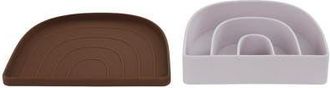 OYOY Rainbow Plate & Bowl in Caramel/lavender at Nordstrom