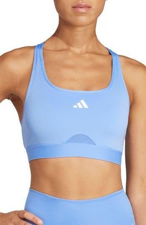 adidas PrimeLiftReact AEROREADY Sports Bra in Blue Fusion at Nordstrom Rack, Size X-Small