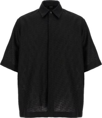 Fendi Black FF Jacquard Shirt