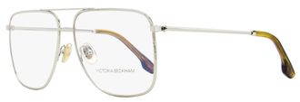 Victoria Beckham Womens Navigator Eyeglasses VB2112 040 Silver/Brown 58mm